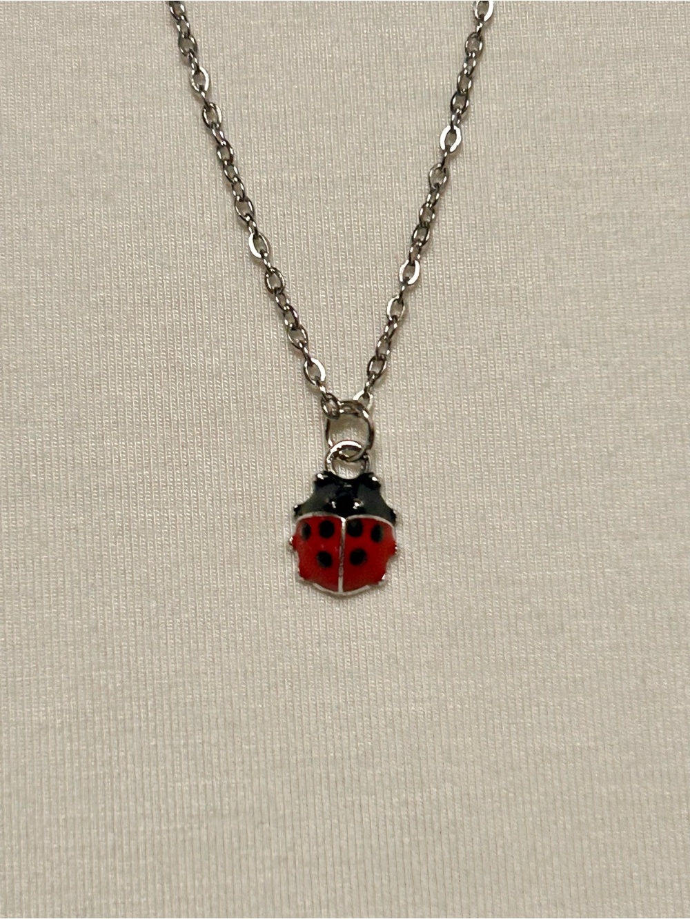Lady bug necklace